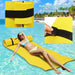 Floating Water Pad – Yellow | Tear-Resistant Floating Mat with Rolling Pillow COSTWAY - Little and Giant Explorers Costway