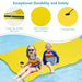 Floating Water Pad – Yellow | Tear-Resistant Floating Mat with Rolling Pillow COSTWAY - Little and Giant Explorers Costway