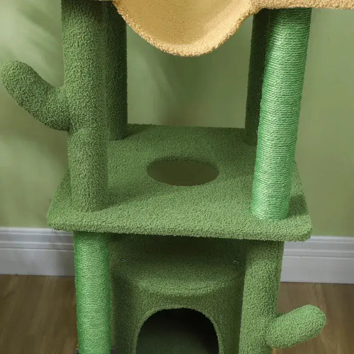 Tall Adjustable Floor to Ceiling Cat Tree with Scratching Posts - Little and Giant Explorers PawHut