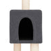 Floor to Ceiling Cat Tree in Dark Grey - Little and Giant Explorers vidaXL