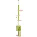 Floor-to-Ceiling Cat Tree – Multi-Level Tower | Hammock, Cat House and Flower Perches PAWHUT - Little and Giant Explorers PawHut