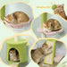 Floor-to-Ceiling Cat Tree – Multi-Level Tower | Hammock, Cat House and Flower Perches PAWHUT - Little and Giant Explorers PawHut