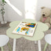 Flower Design 3 Piece Kids Table and Chair Set - Little and Giant Explorers ZONEKIZ