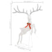 Flying Reindeer Christmas Decoration 120 Cold White LEDs in White - Little and Giant Explorers vidaXL