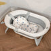 Foldable Baby Bathtub Set with Thermostatic Water Plug - Little and Giant Explorers HOMCOM