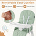 Foldable Baby High Chair – Green | Adjustable Tray and Footrest COSTWAY - Little and Giant Explorers Costway