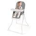 Foldable Baby High Chair – Grey | Adjustable Tray and Footrest - 5-Point Harness COSTWAY - Little and Giant Explorers Costway