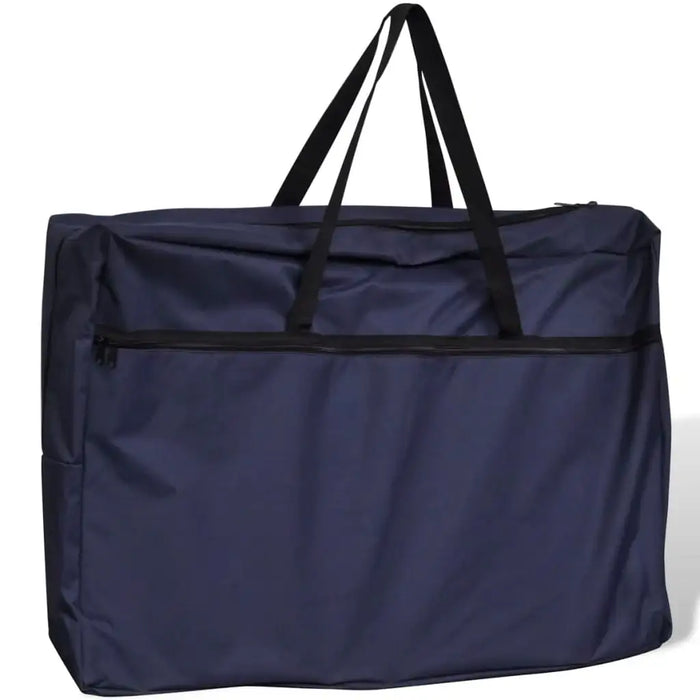 Large navy blue foldable camping kitchen unit storage bag with zipper and handles