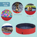 Foldable Dog Pool – 120cm Durable PVC Pet Paddling Pool | Portable with Drain Plug PAWHUT - Little and Giant Explorers PawHut