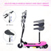 Foldable Electric Scooter for Kids with Brake and Kickstand in Pink 12V - Little and Giant Explorers HOMCOM