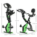 Indoor Exercise Bike | 8-Level Resistance with LCD Monitor and Tension Ropes - Little and Giant Explorers HOMCOM