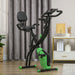 Indoor Exercise Bike | 8-Level Resistance with LCD Monitor and Tension Ropes - Little and Giant Explorers HOMCOM