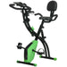Indoor Exercise Bike | 8-Level Resistance with LCD Monitor and Tension Ropes - Little and Giant Explorers HOMCOM