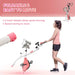 Foldable Exercise Bike with Magnetic Resistance - Pink | LCD Monitor and Tension Ropes HOMCOM - Little and Giant Explorers HOMCOM