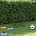 Football Rebounder - Adjustable in Black (84 x 73 x 60-80cm) - Little and Giant Explorers vidaXL