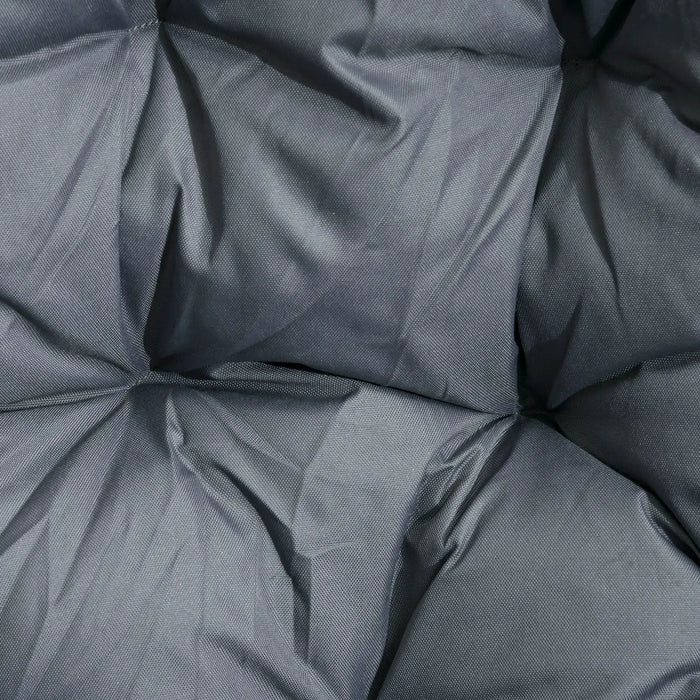 Outdoor Hanging Chair with Metal Stand in Grey - Little and Giant Explorers Outsunny