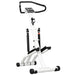 Foldable Hydraulic Stepper Machine - White | 12-Level Resistance - LCD Monitor SPORTNOW - Little and Giant Explorers SPORTNOW