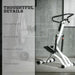 Foldable Hydraulic Stepper Machine - White | 12-Level Resistance - LCD Monitor SPORTNOW - Little and Giant Explorers SPORTNOW