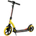 Foldable Kick Scooter – Yellow | Aluminium Adult and Teen Commuter Scooter HOMCOM - Little and Giant Explorers HOMCOM