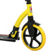 Foldable Kick Scooter – Yellow | Aluminium Adult and Teen Commuter Scooter HOMCOM - Little and Giant Explorers HOMCOM
