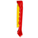 Folded red and yellow kids slide, UV-resistant, for indoor or outdoor use