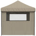 Foldable Party Tent Pop-Up with 4 Sidewalls in Taupe - Little and Giant Explorers vidaXL