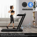 Foldable Treadmill - Black | 2.25HP Under Desk Walking Pad - LED Display COSTWAY - Little and Giant Explorers Costway