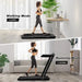 Foldable Treadmill - Black | 2.25HP Under Desk Walking Pad - LED Display COSTWAY - Little and Giant Explorers Costway