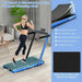 Foldable Treadmill - Navy | 2.25HP Under Desk Walking Pad - LED Display COSTWAY - Little and Giant Explorers Costway