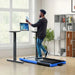 Foldable Treadmill - Navy | 2.25HP Under Desk Walking Pad - LED Display COSTWAY - Little and Giant Explorers Costway