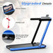 Foldable Treadmill - Navy | 2.25HP Under Desk Walking Pad - LED Display COSTWAY - Little and Giant Explorers Costway