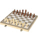 Foldable Wooden Chess and Draughts Set – 2-in-1 Board Game | Portable Design SPORTNOW - Little and Giant Explorers SPORTNOW
