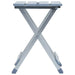 Silver folding aluminium camp stool with slatted seat and X-frame design, studio view.