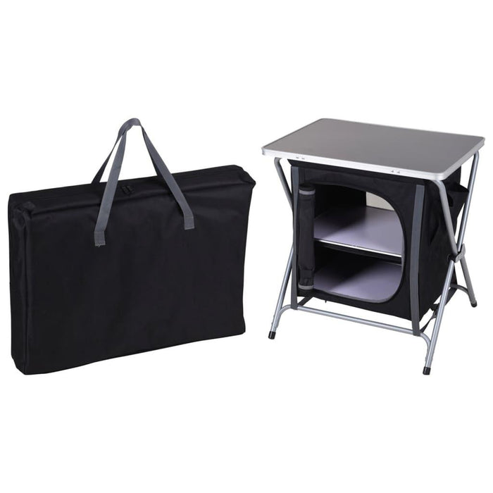 Folding Camping Cabinet in Black - Little and Giant Explorers Redcliffs