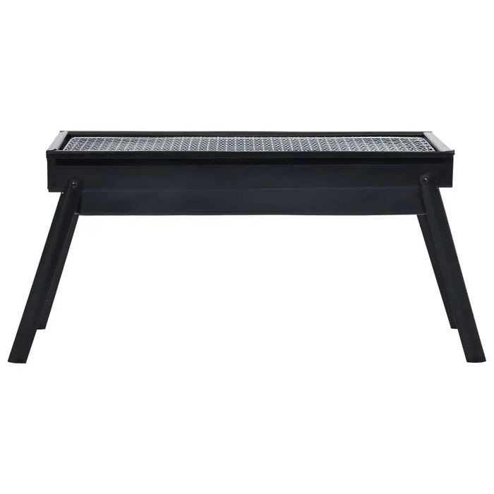 Folding Charcoal BBQ Grill | Portable Outdoor Barbecue - Folding Steel Tabletop VIDAXL - Little and Giant Explorers vidaXL