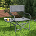 Folding Directors Camping Chair with Side Table - Little and Giant Explorers Outsunny