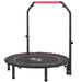 Folding Fitness Trampoline – Pink | 114cm Rebounder with 4-Level Adjustable Handle HOMCOM - Little and Giant Explorers