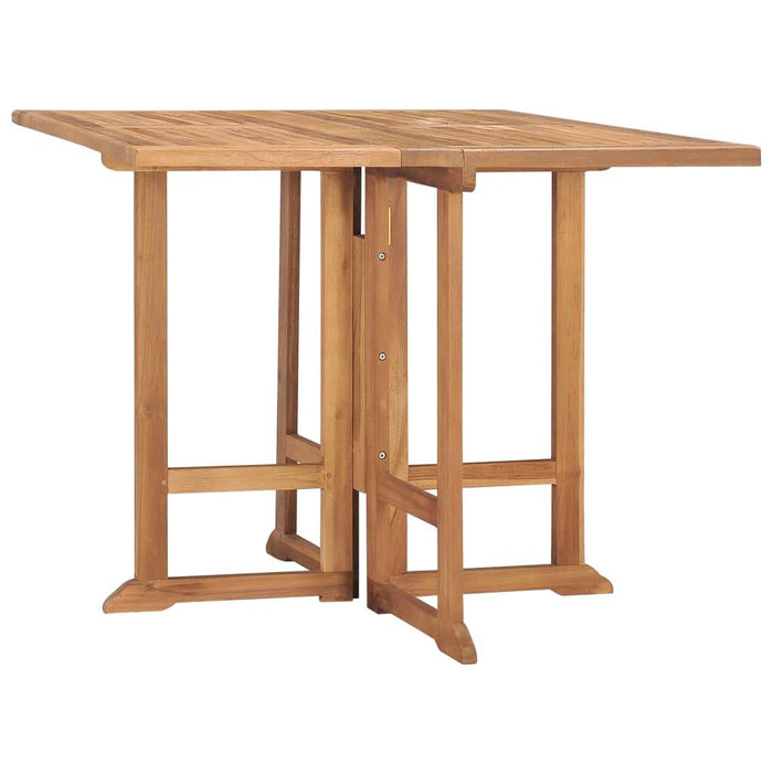 Folding Garden Dining Table in Solid Teak Wood - Little and Giant Explorers vidaXL