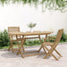 Folding Garden Table in Solid Wood Acacia (160 x 85 x 75cm) - Little and Giant Explorers vidaXL