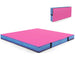 Folding Gymnastic Mat with PU Leather Cover and Carrying Handles in Pink - Little and Giant Explorers Costway