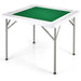 Mahjong Table with 4 Cup Holders and Chip Grooves - Little and Giant Explorers Costway