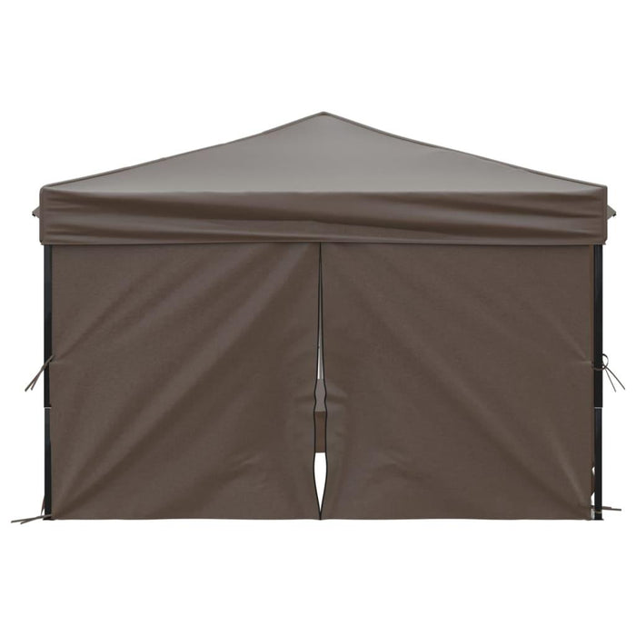 Folding Party Tent with Sidewalls in Taupe (3 x 3m) - Little and Giant Explorers vidaXL