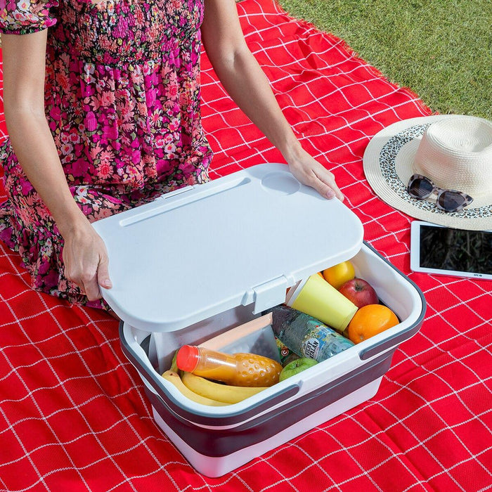 Folding Picnic Basket with Lid-Table - Little and Giant Explorers InnovaGoods