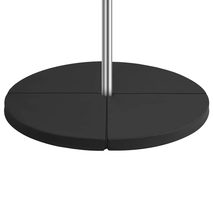 Folding Pole Dance Mat – Black | 59" Diameter Crash Mat with High-Density Foam COSTWAY - Little and Giant Explorers Costway
