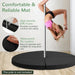 Folding Pole Dance Mat – Black | 59" Diameter Crash Mat with High-Density Foam COSTWAY - Little and Giant Explorers Costway