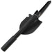 4-in-1 multifunctional folding shovel made of black carbon steel with saw and bottle opener