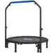 Folding Trampoline – Blue 114cm Diameter | Adjustable Handlebar - Foldable Rebounder HOMCOM - Little and Giant Explorers HOMCOM