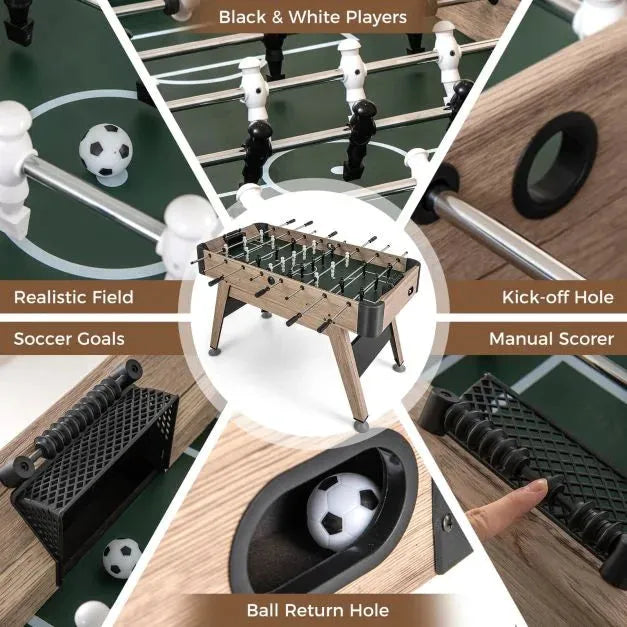 Foosball Table - Arcade Football - Game Table - Little and Giant Explorers Costway