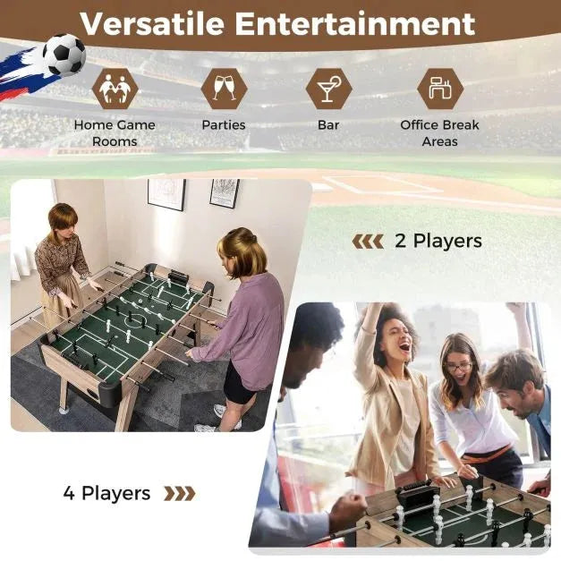 Foosball Table - Arcade Football - Game Table - Little and Giant Explorers Costway