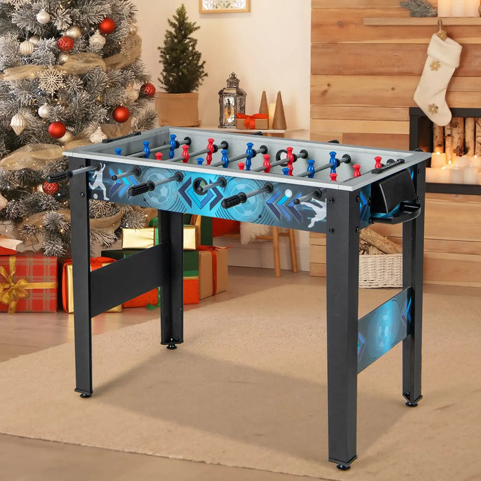 Foosball Table – Black | Adjustable Height - Non-Slip Handles COSTWAY - Little and Giant Explorers Costway